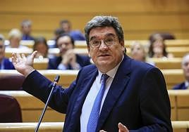 El ministro de Inclusión, Seguridad Social y Migraciones, José Luis Escrivá