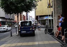 Imagen de archivo de una intervención policial en Guanarteme, cerca de donde se produjo la agresón a la taxista.