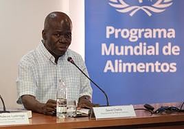 El representante del Programa Mundial de Alimentos en Canarias, David Chalila.
