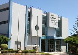 Imagen actual de la fachada del teatro Juan Ramón Jiménez, en Telde.