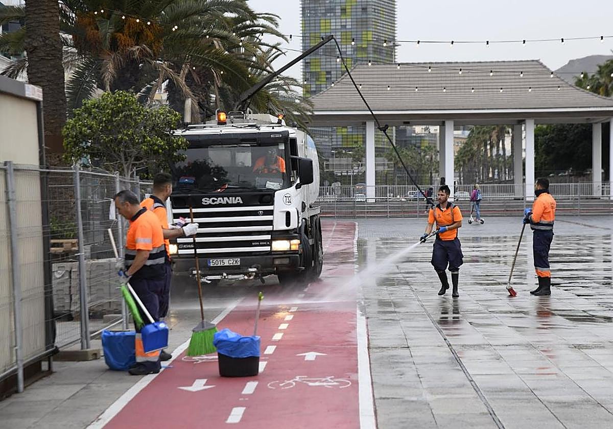 Labores de limpieza.