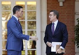 Sánchez y Feijóo, en una imagen de archivo.