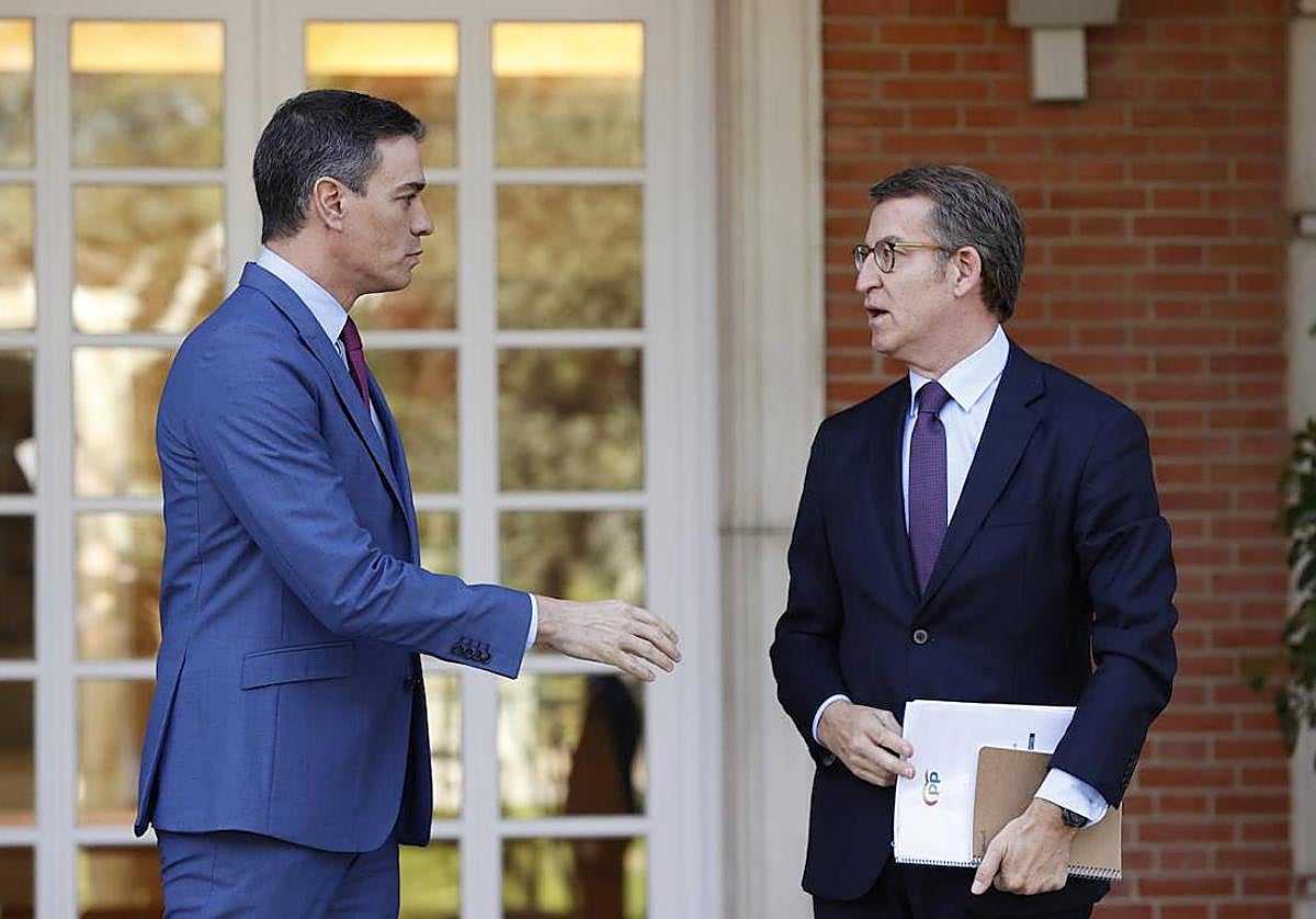 Sánchez y Feijóo, en una imagen de archivo.