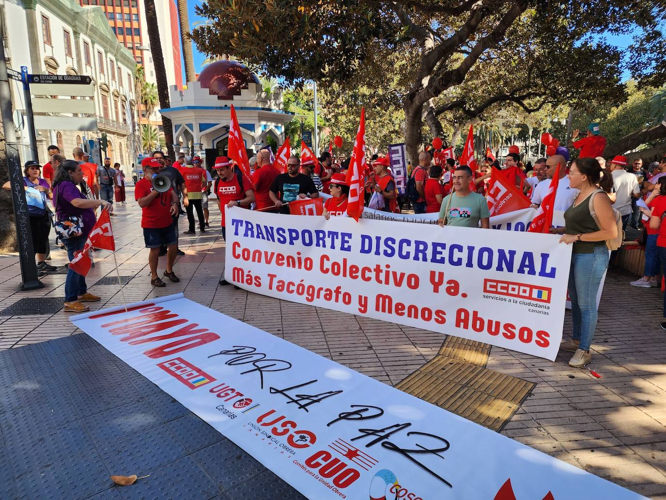 Manifestación por el 1 de mayo en la capital grancanaria