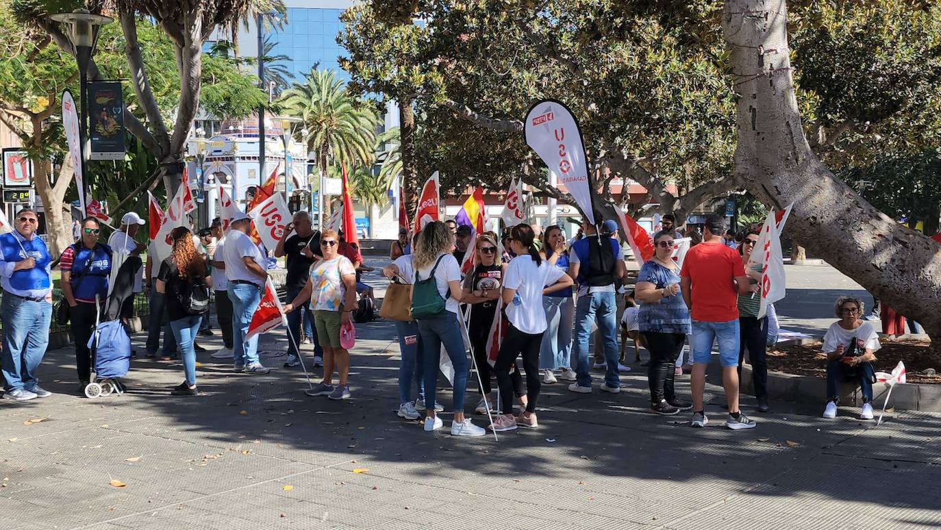 Manifestación por el 1 de mayo en la capital grancanaria