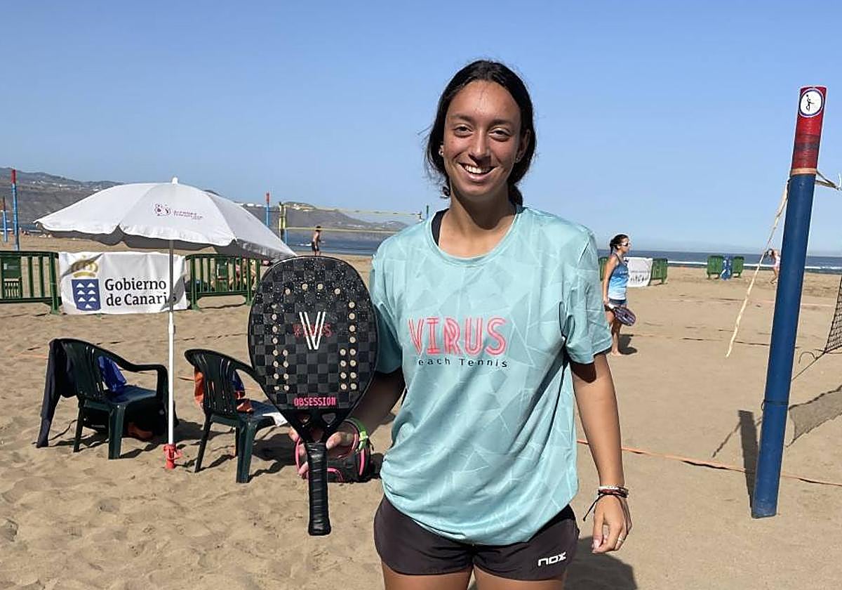 Daniela Rodríguez, en Las Canteras.