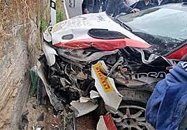 Vehículo accidentado.