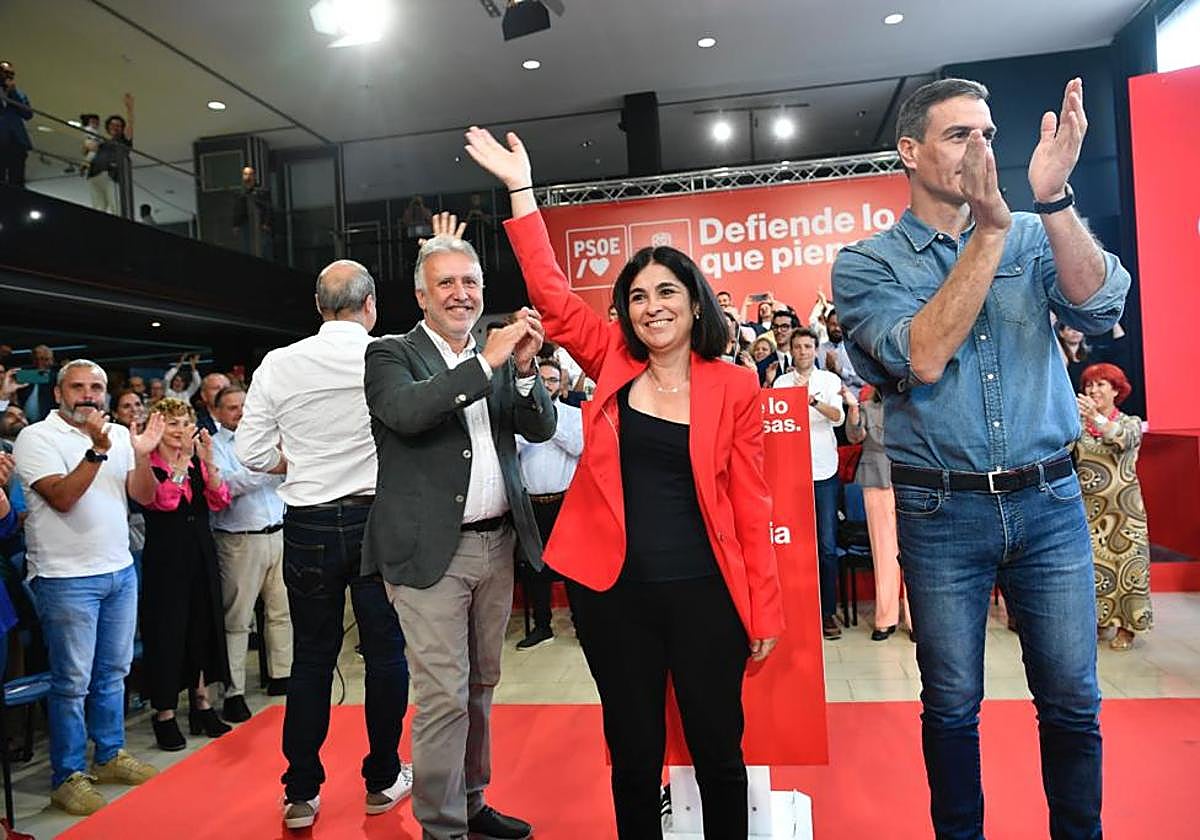 La intervención de Pedro Sánchez en el Alfredo Kraus, en imágenes