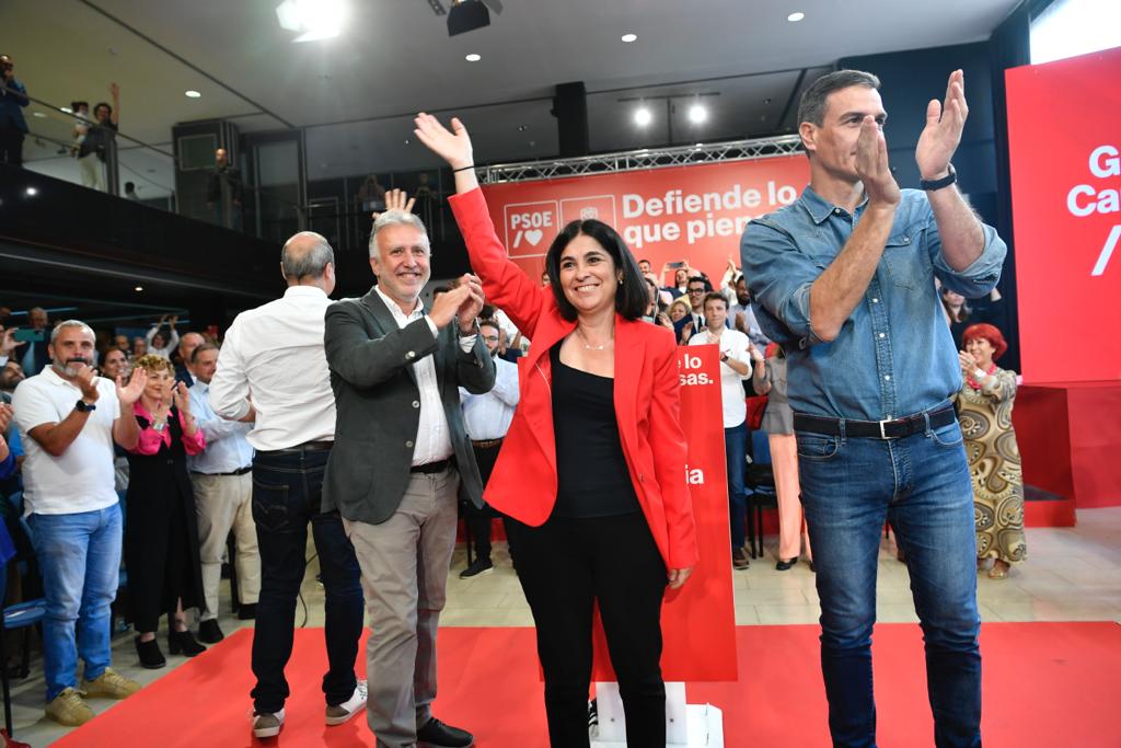 La intervención de Pedro Sánchez en el Alfredo Kraus, en imágenes