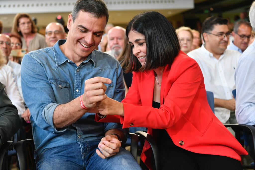 La intervención de Pedro Sánchez en el Alfredo Kraus, en imágenes