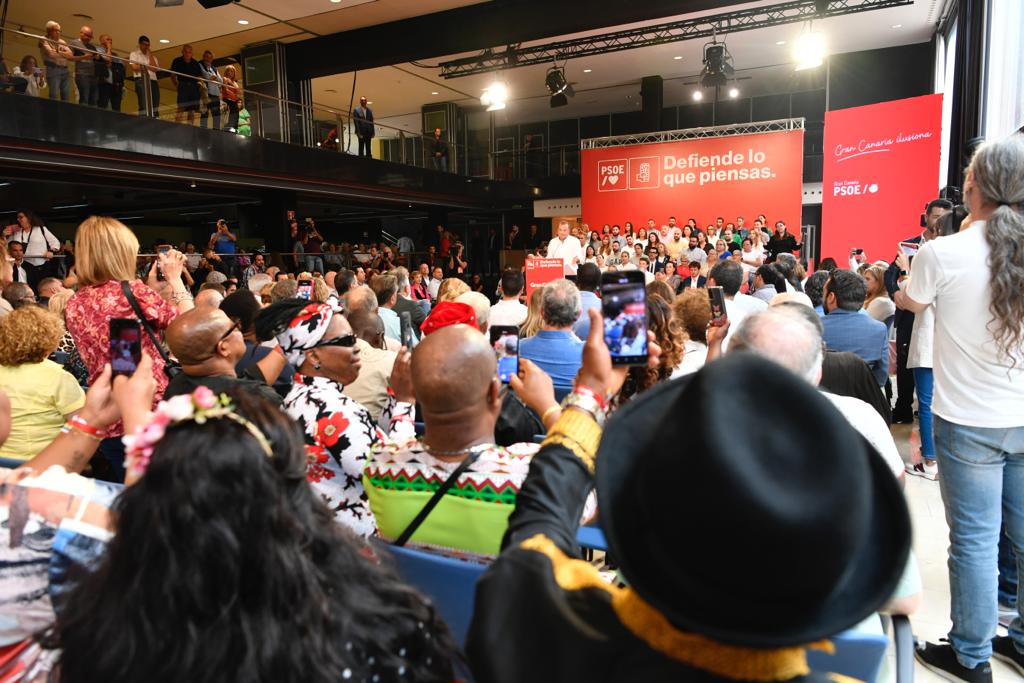 La intervención de Pedro Sánchez en el Alfredo Kraus, en imágenes