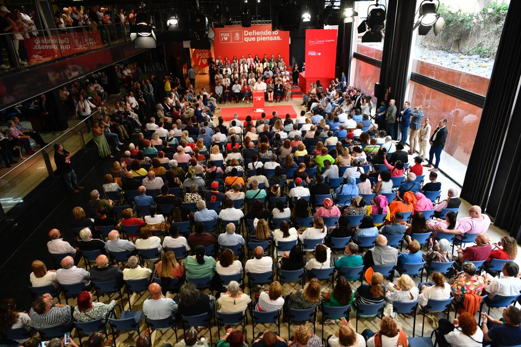 La intervención de Pedro Sánchez en el Alfredo Kraus, en imágenes