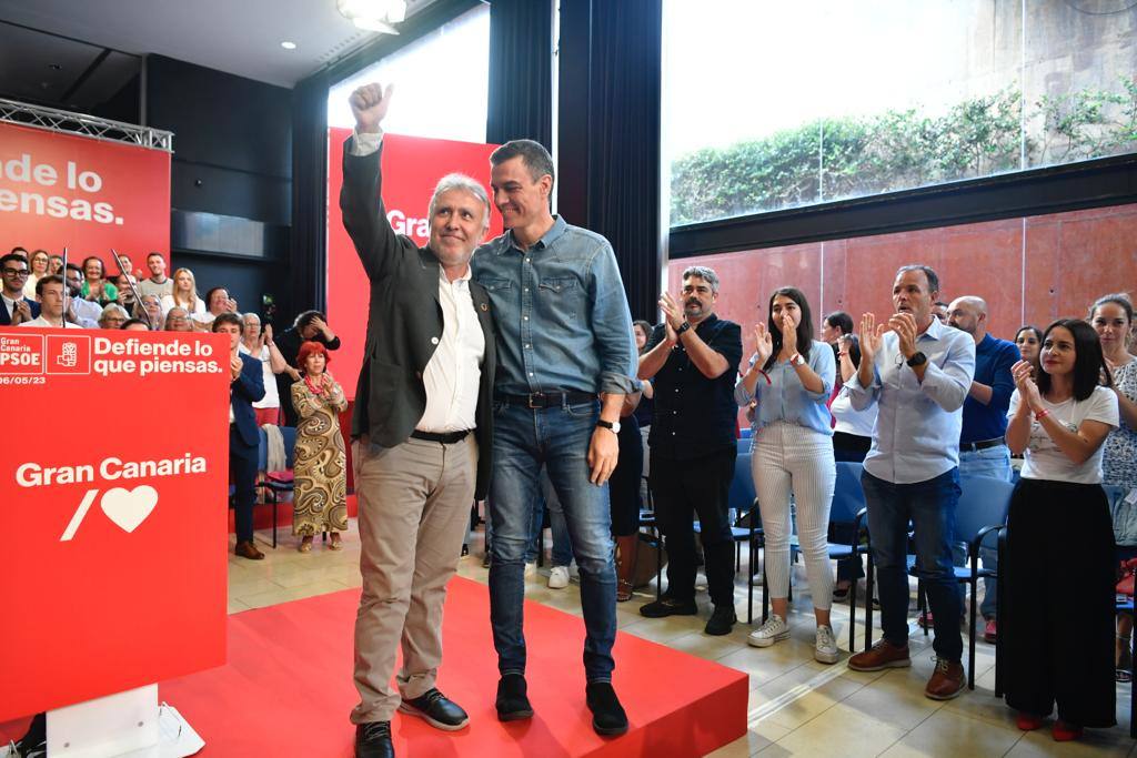 La intervención de Pedro Sánchez en el Alfredo Kraus, en imágenes