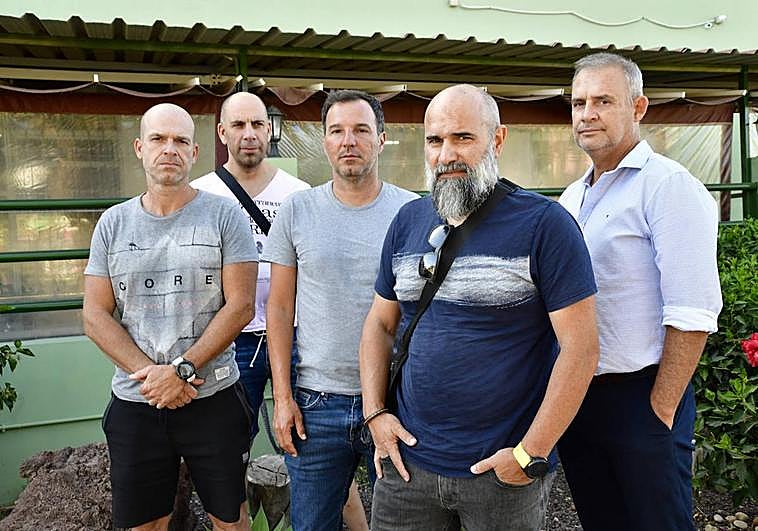 Cinco de los siete policías locales que ganaron el concurso de traslado de San Bartolomé de Tirajana.