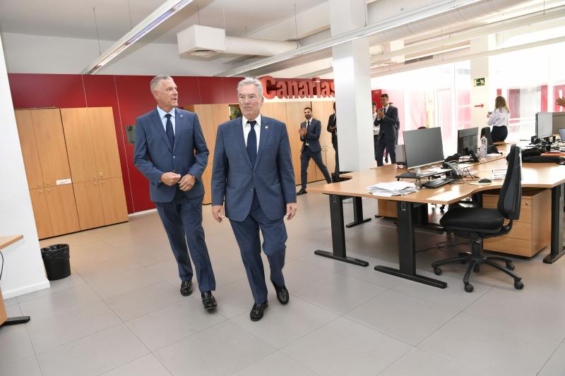 La visita del Guaguas a CANARIAS7, en imágenes