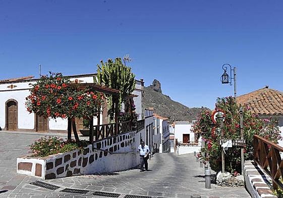 Vista del casco urbano de Tejeda, considerado uno de los pueblos más bonitos de España.
