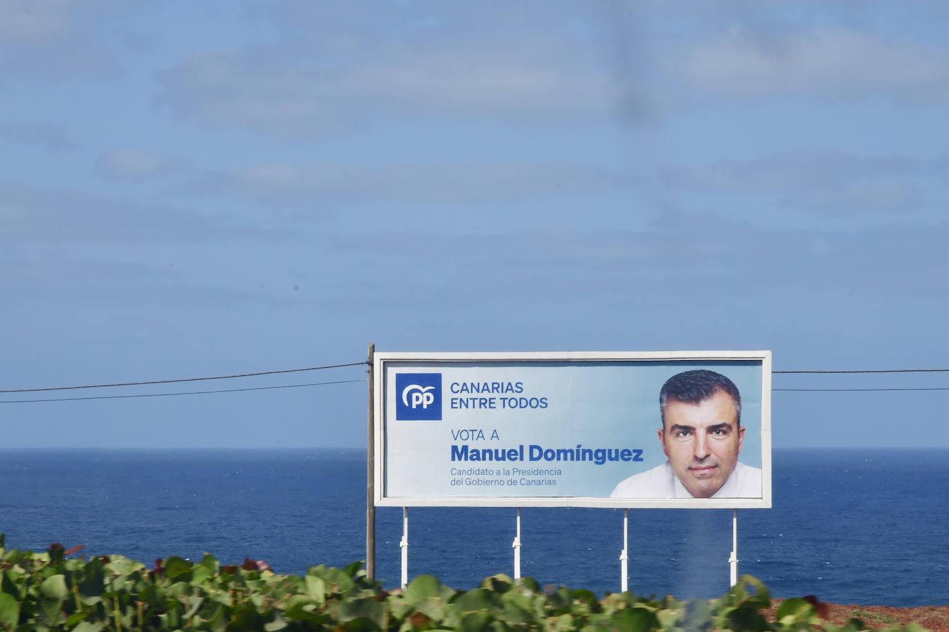 La marea de los carteles electorales inunda Gran Canaria