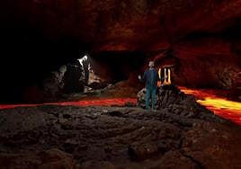 Los tubos volcánicos de La Palma, desde dentro