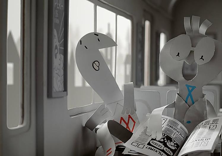 Una imagen del cortometraje 'Pasajero'.