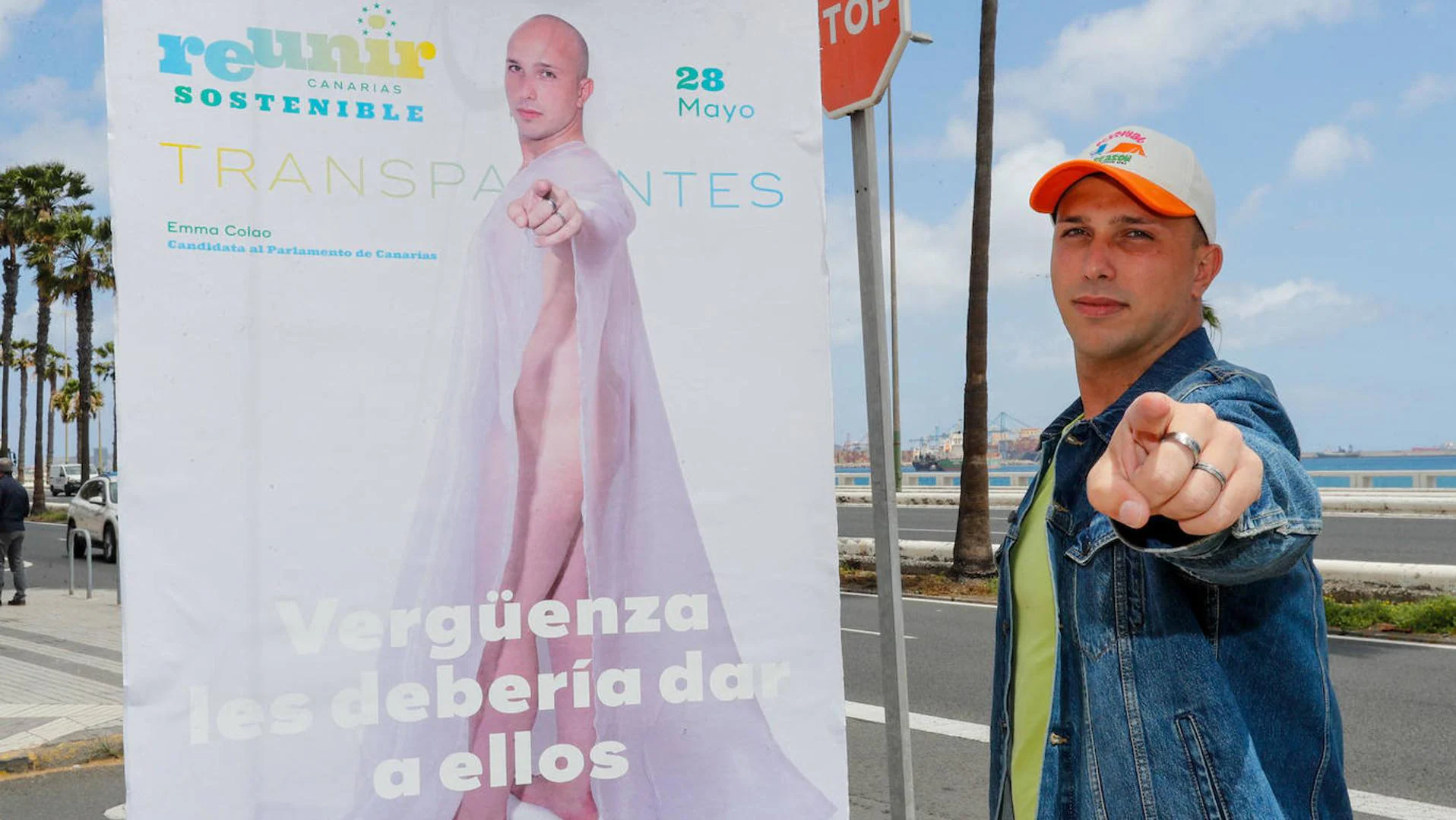 Emma Colao (Reunir) se «desnuda» en cartel electoral: «Vergüenza les  debería dar a ellos» | Canarias7