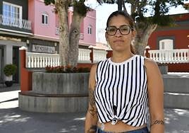 Zaira Martín, vecina de La Aldea de San Nicolás.