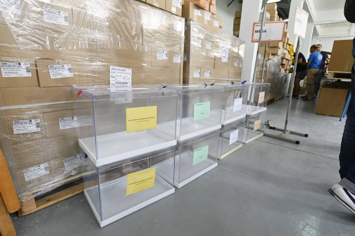 Preparativos del 28M en Las Palmas de Gran Canaria