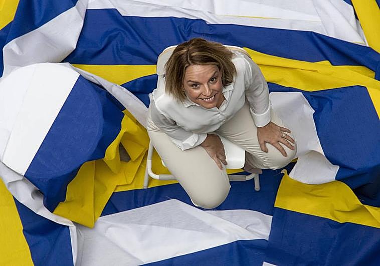 Noemí Santana, candidata de Unidas Sí Podemos a la Presidencia del Gobierno de Canarias.