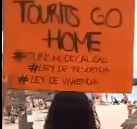 Se viraliza un vídeo increpando a turistas en Tenerife