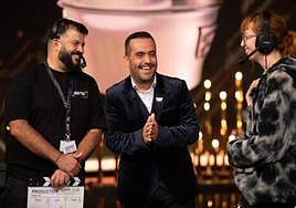 Abián Mujica, Kike Pérez y Marta Betancor.