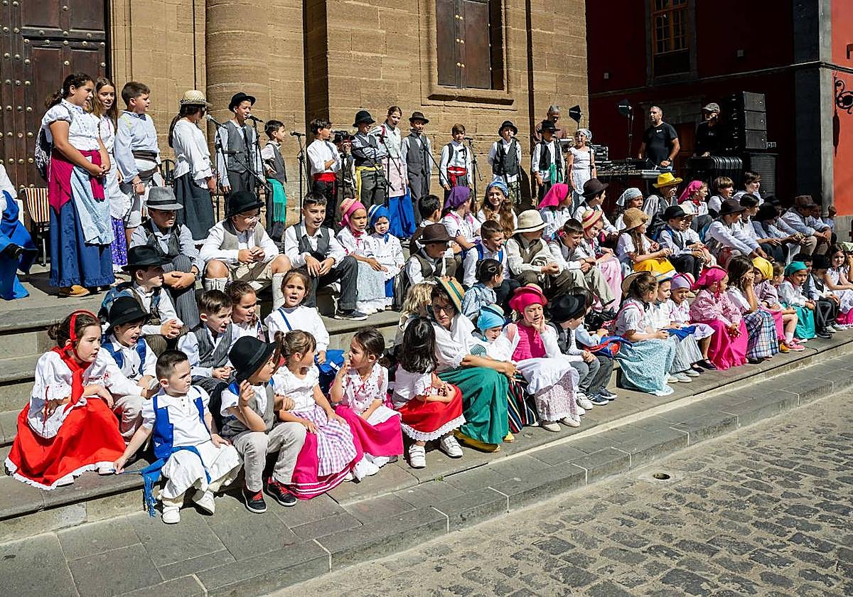 Romería infantil en Gáldar