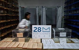 Papeletas en las elecciones de este 28 de mayo.