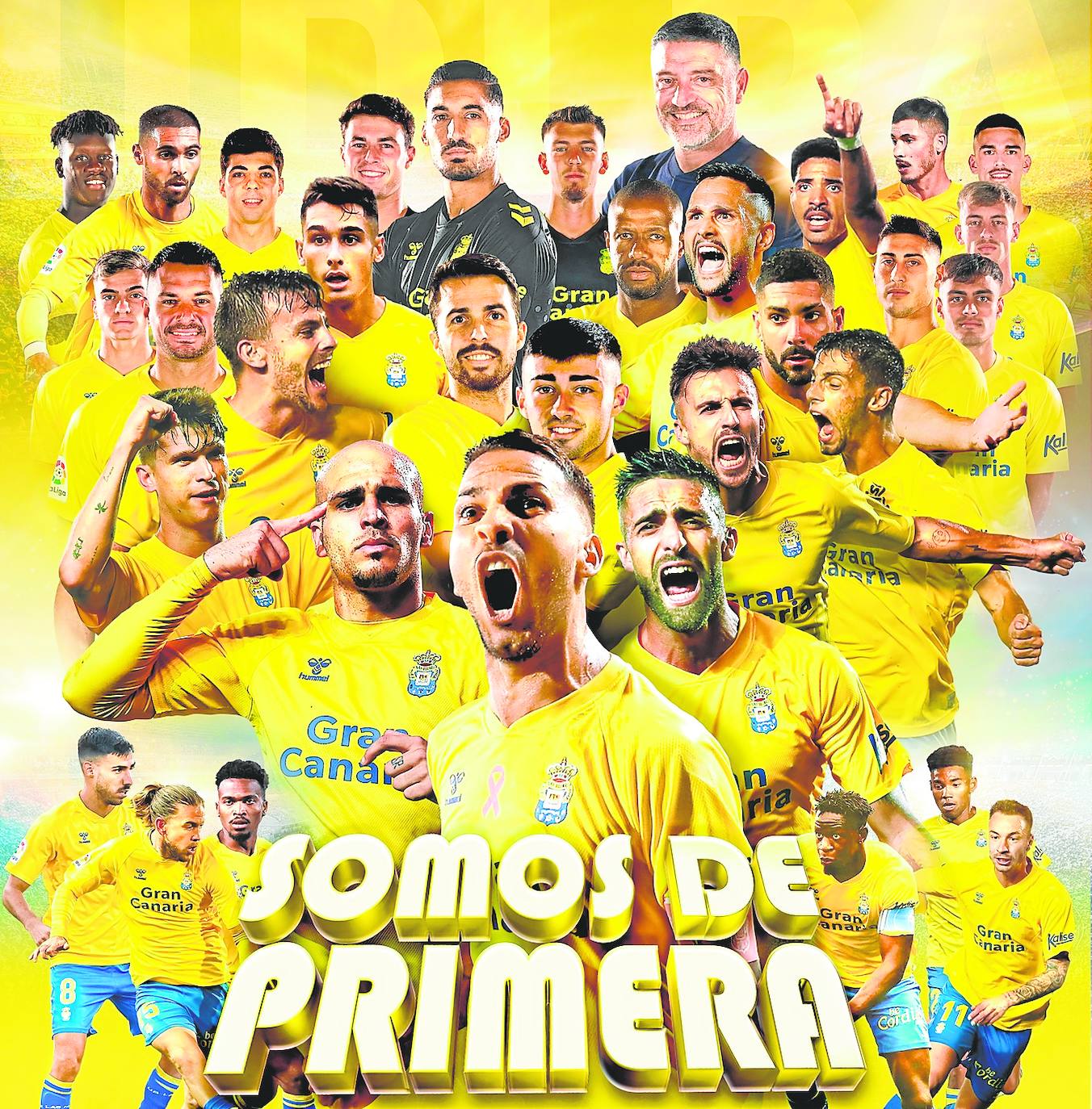 Imagen de todos los protagonistas de esta UD 2022-23 que ha firmado un ascenso de mérito, brillo y trascendencia.