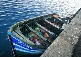 Imagen de archivo de una patera en Lanzarote.