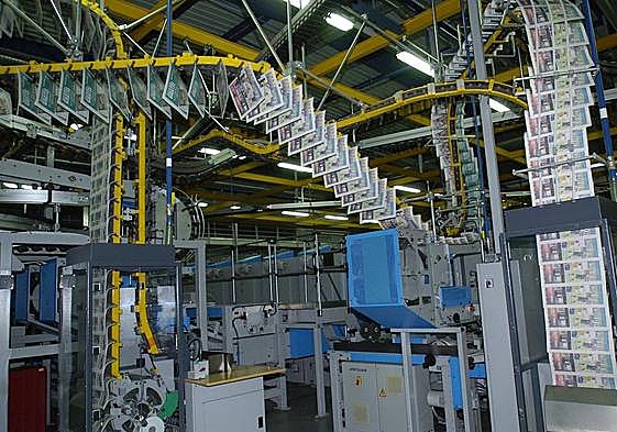 Imagen de la planta de impresión de Informaciones Canarias Sociedad Anónima, editora de CANARIAS7