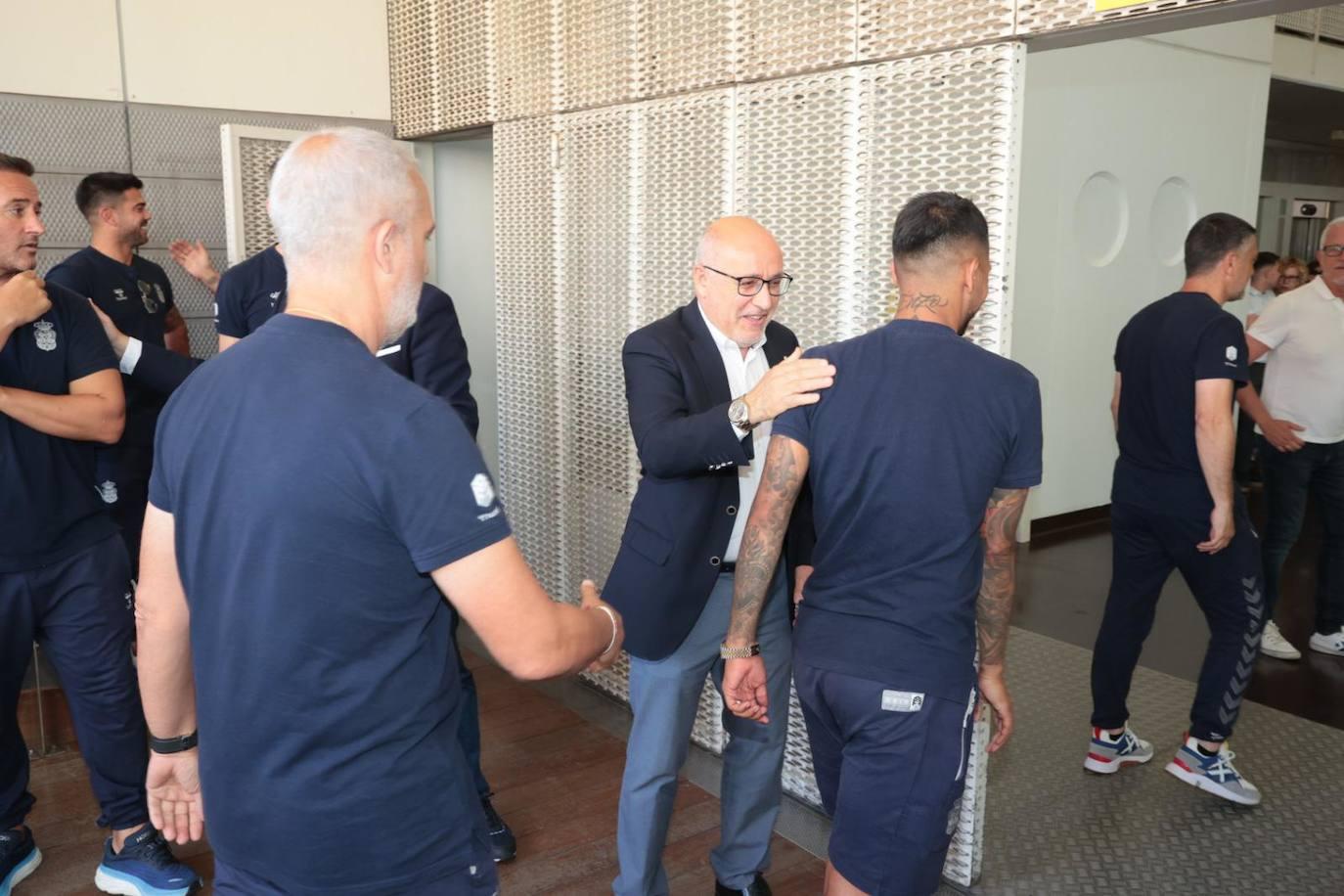 El Cabildo de Gran Canaria recibe la visita de la UD Las Palmas