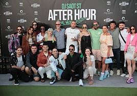 Foto de familia, en El Pajar, este martes.