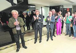 Candidatos y simpatizantes de NC celebran la victoria de Antonio Morales en el Cabildo de Gran Canaria durante la noche electoral del pasado 28M.