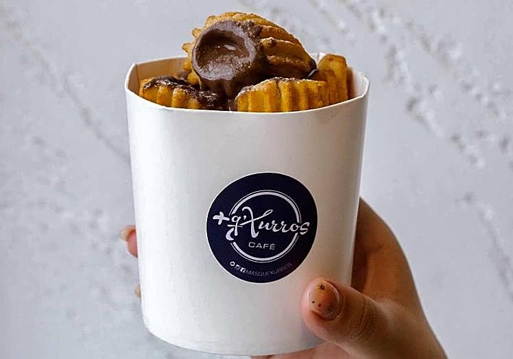 Bites rellenos de Nutella de + Que Xurros Café