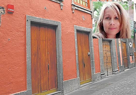 Foto del Centro Guiniguada y arriba a la derecha María de los Ángeles Barroso.