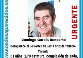 Alertan de una desaparición de alta vulnerabilidad en la capital tinerfeña