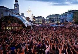 Concentracion de Orgullo Crítico en Madrid.