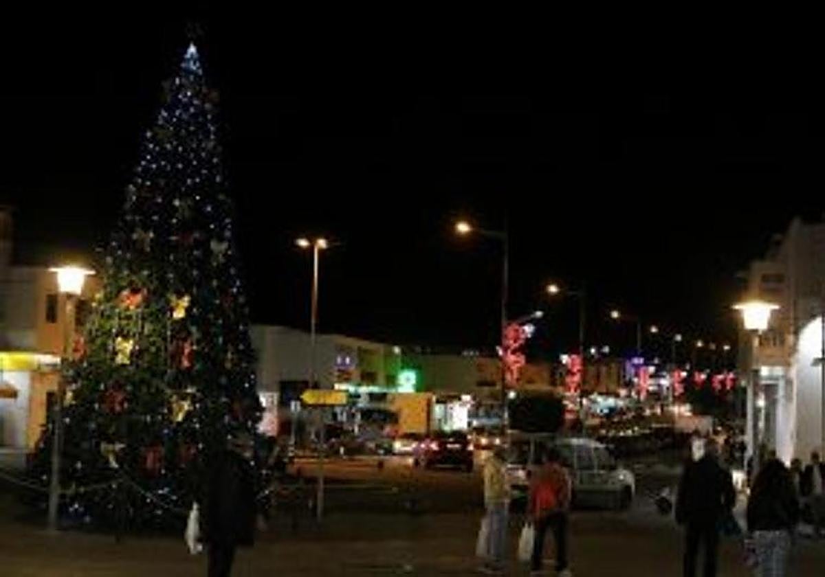 Adornos en Playa Blanca.