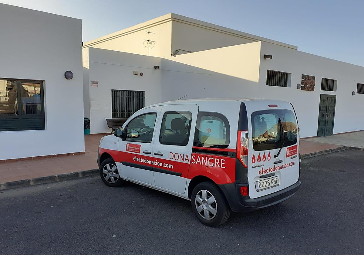 Vehículo del ICHH en Mancha Blanca, el lunes 19 de junio.