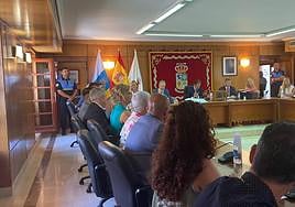 En la imagen, pleno de constitución del Ayuntamiento de San Bartolomé de Tirajana.