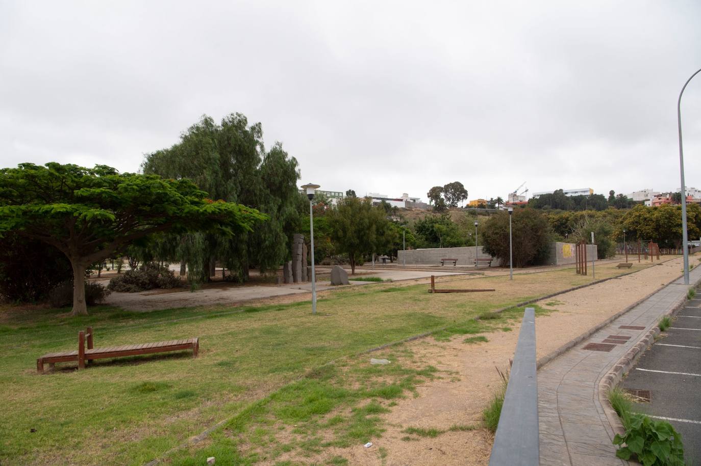 El parque Hoya de Aríñez, en estado ruinoso