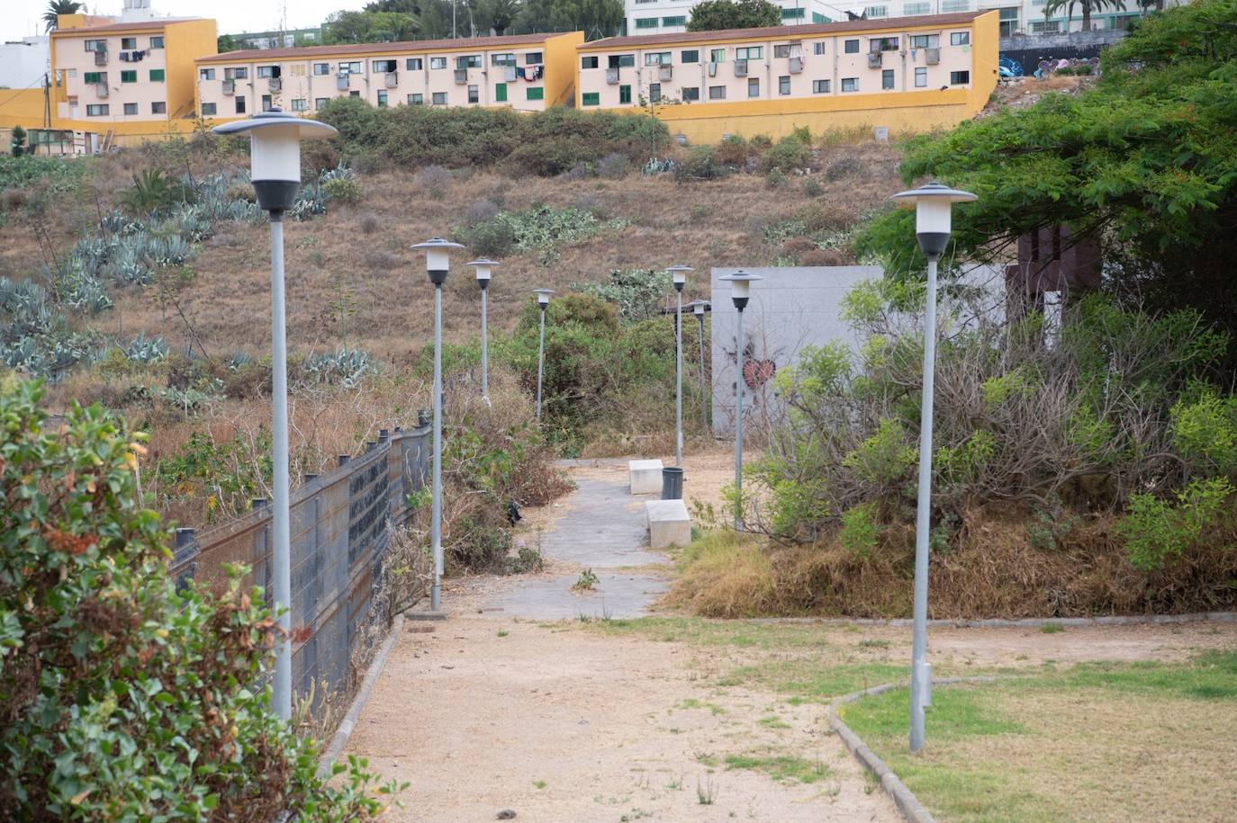 El parque Hoya de Aríñez, en estado ruinoso