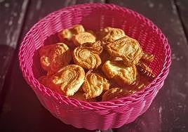 Palmeritas de hojaldre