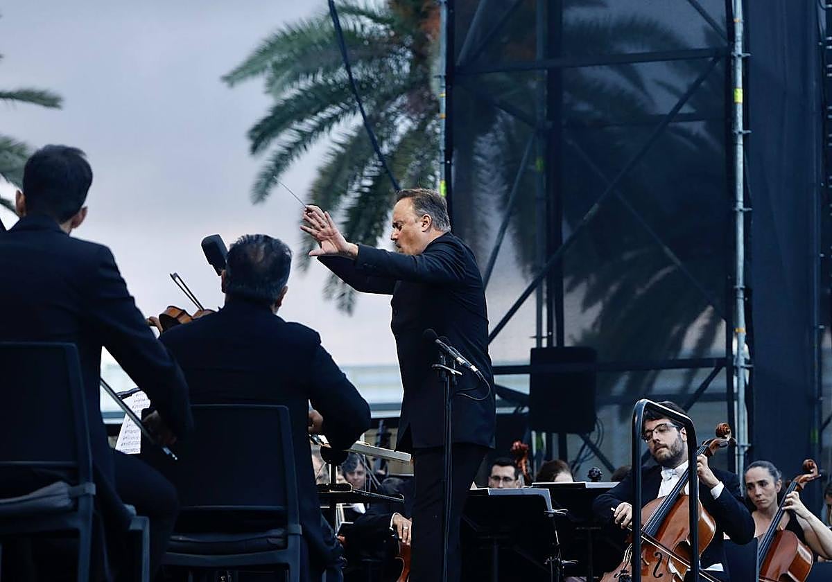 Uno de los momentos del concierto.