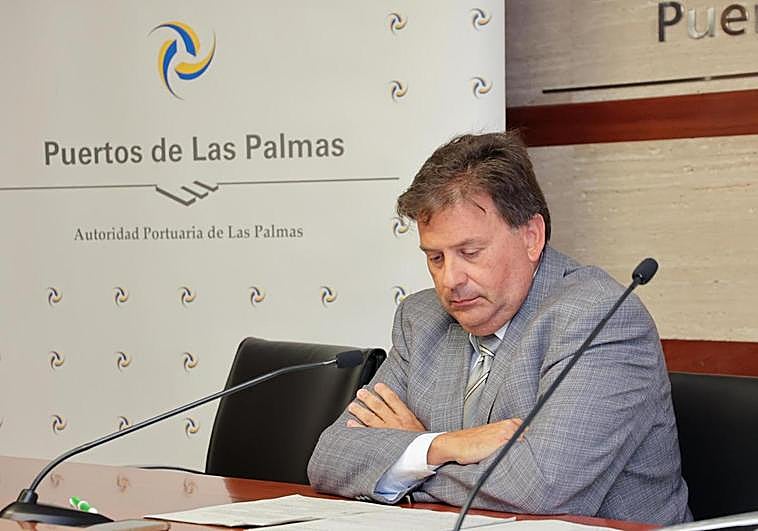 Última rueda de prensa de Ibarra al frente de la Autoridad Portuaria.