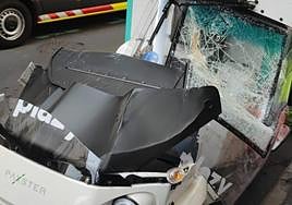 Estado en el que quedó el automóvil.